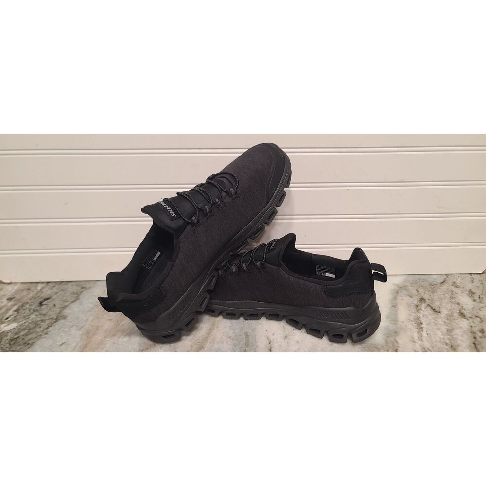 Skechers Slip On Glide-Step Air-Cool Memory Foam Black Shoes Size 8.5 SN 233013